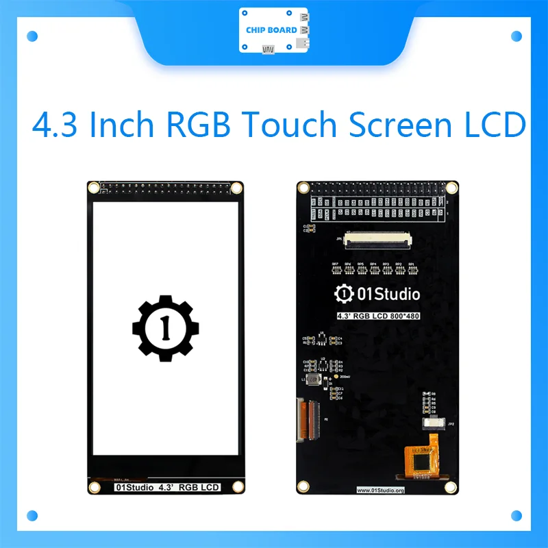 01Studio 4.3-инчов RGB LCD сензорен модул DaVinci Такса развитие Micropython Python RGB888