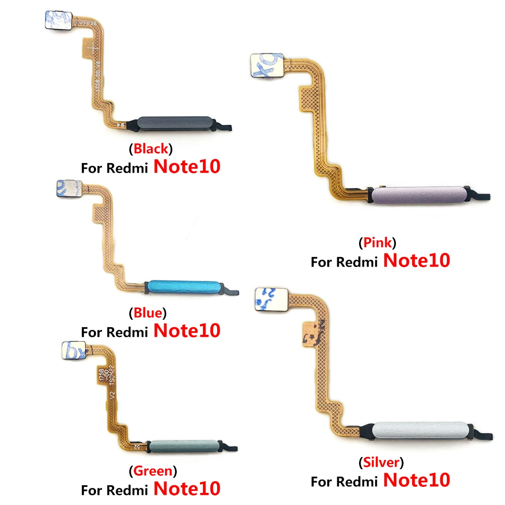 10 бр., оригинални за Redmi Note 10 Pro, четец на пръстови отпечатъци, бутон 