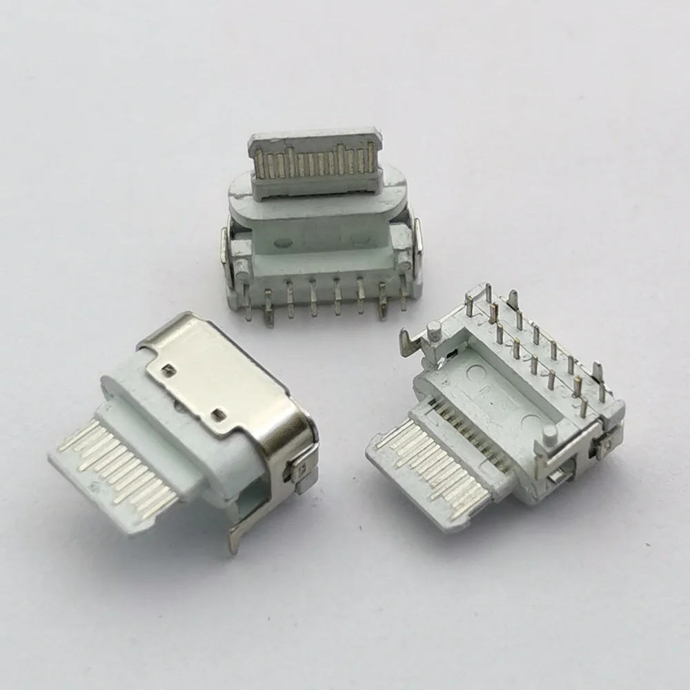 10ШТ USB Type-C 14Pin Конектор за зарядно Гнездо за жени седалка 18 W PD Жак за бързо зареждане на Plug Plate Port