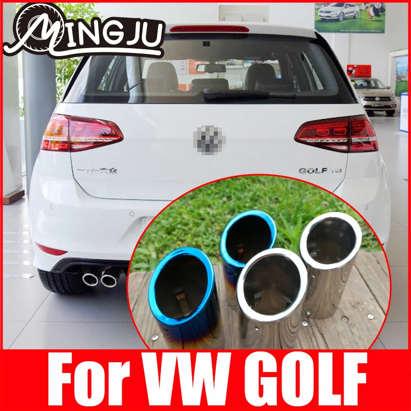 2 бр. за Volkswagen golf 6 golf 7 mk 6 mk7 2013/Scirocco 1.4 T TSI за AUDI SKODA Изпускателни Тръби на Ауспуха от полирана Неръждаема Стомана