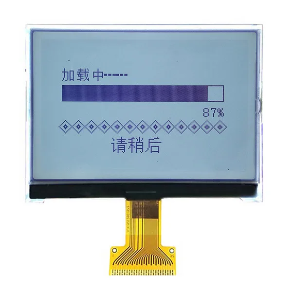 26PIN КПГ 192128 LCD екран ST75256 автомобил с IC SPI/I2C/Паралелен Интерфейс Бяла/Синя подсветка 192*128