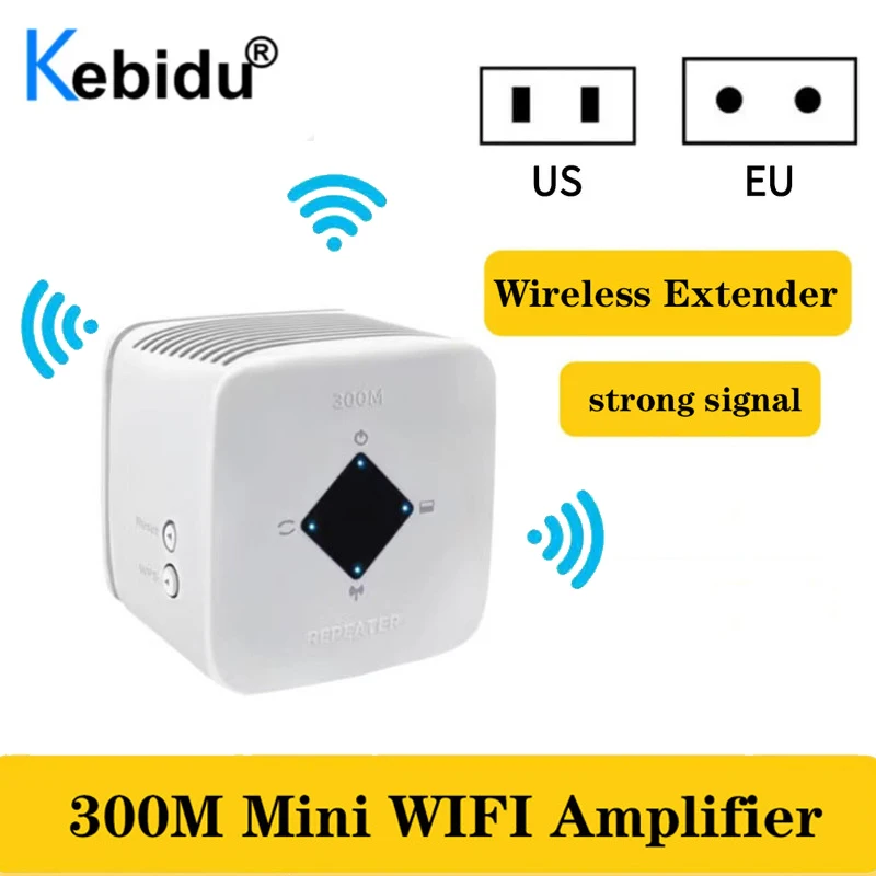 300 Mbit/с Мини Wi-Fi Безжичен Ретранслатор удължителен кабел WiFi Усилвател двойна лента Усилвател на сигнала на Далечни разстояния Усилвател на сигнала Booste2.4G Wi-Fi