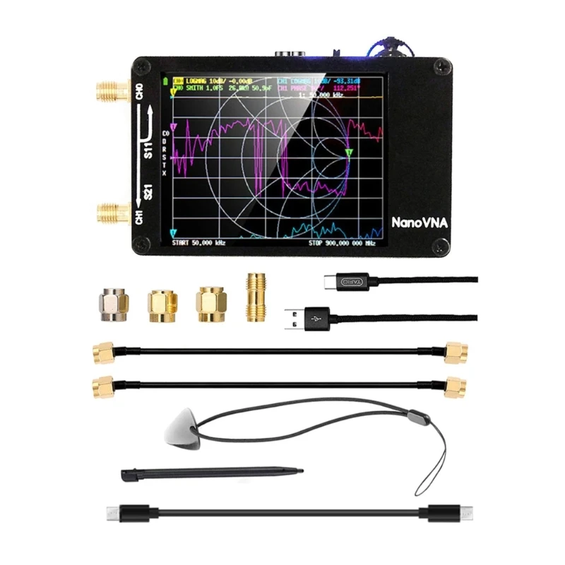 50 khz-1,5 Ghz анализатор антени MF-HF VHF-UHF за измерване на параметрите на Smith-Графика Директно доставка
