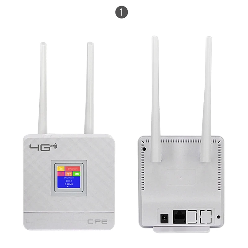 CPE903 Безжичен Рутер LTE CPE с порт RJ-45 и слот за sim-карти Домашен 3G, 4G 2 Външни Антени Wifi Модем Plug EU