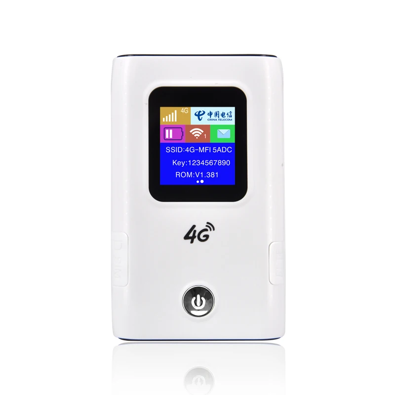 Mifi Отключени Мобилен Преносим Wi fi рутер с вашата сим-карта Power Bank 6000 mah Lte рутера CAT4 150 Mbps-Wi-Fi, 3G/4G Модем Точка за достъп