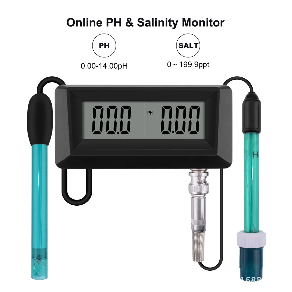 OW-0259 онлайн измерване на pH и монитор проводимост, непрекъснат мониторинг на PH соленост, обединени в едно