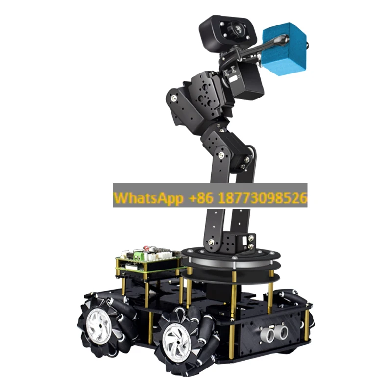 Raspberry PI 4B автомобил Smart Vision РОС роботизирана ръка WIFI камера робот за програмиране на Python