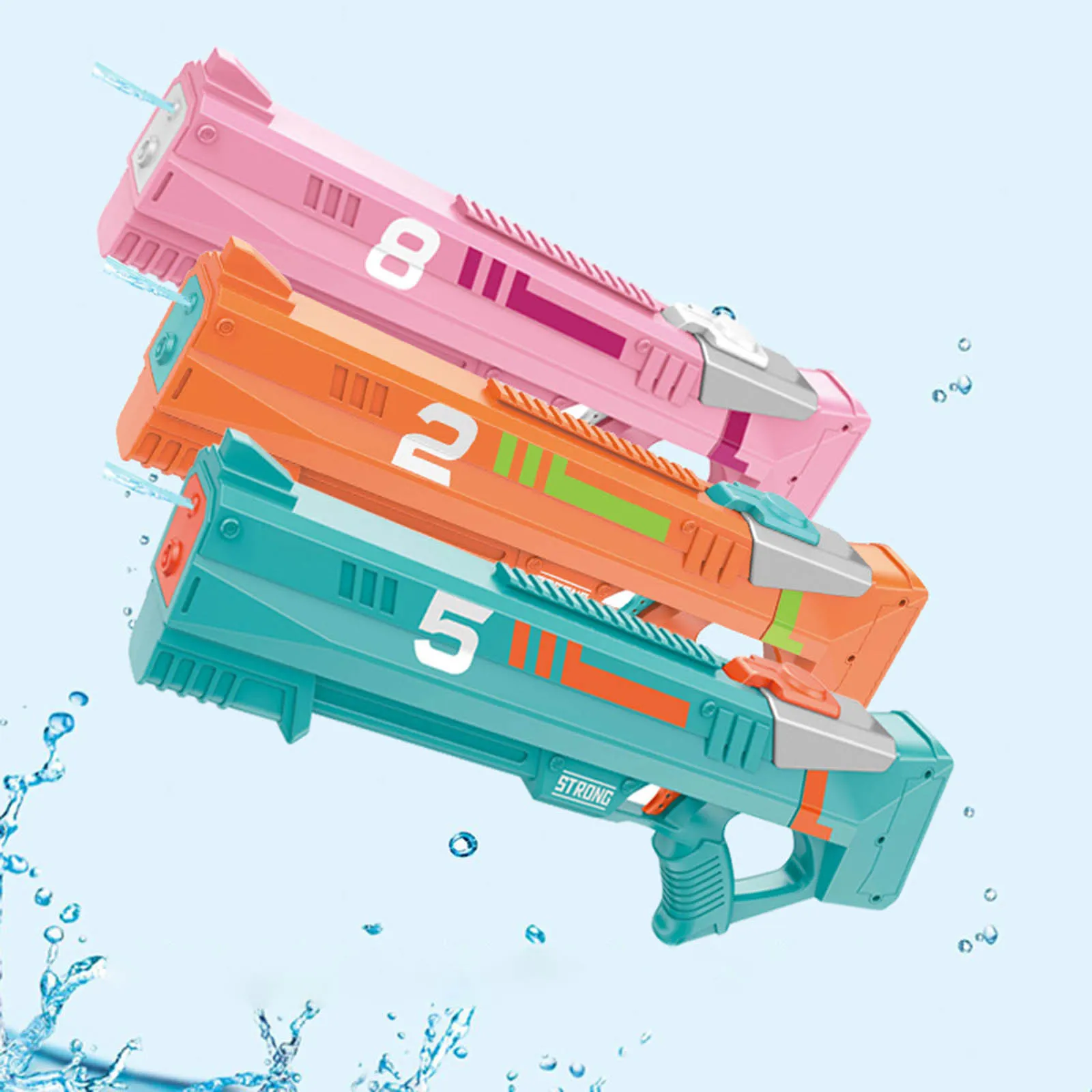 Summer Fantasy Space Воден пистолет Автоматичен електрически водни битки Играчка Открит плаж, басейн, детски играчки, подарък за дете