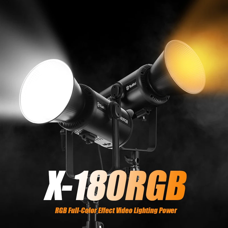 Tolifo X-180RGB Led Лампа за Видеозаснемане 180 W RGB 2700-6500 ДО COB Bowens Лампа за осветление фото студио с управлението на приложение Bluetooth
