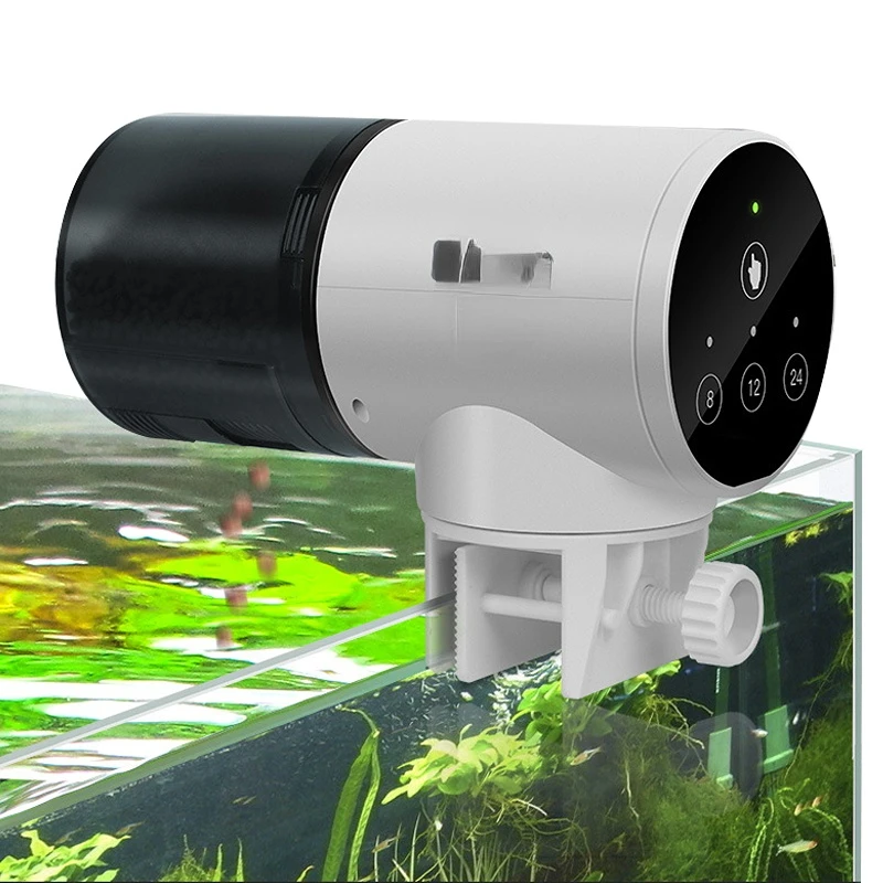 Автоматичен фидер на риба цифров резервоар Аксесоари за аквариум аквариум Електрически пластмасов таймер за подаване на led дисплей опаковка за хранене
