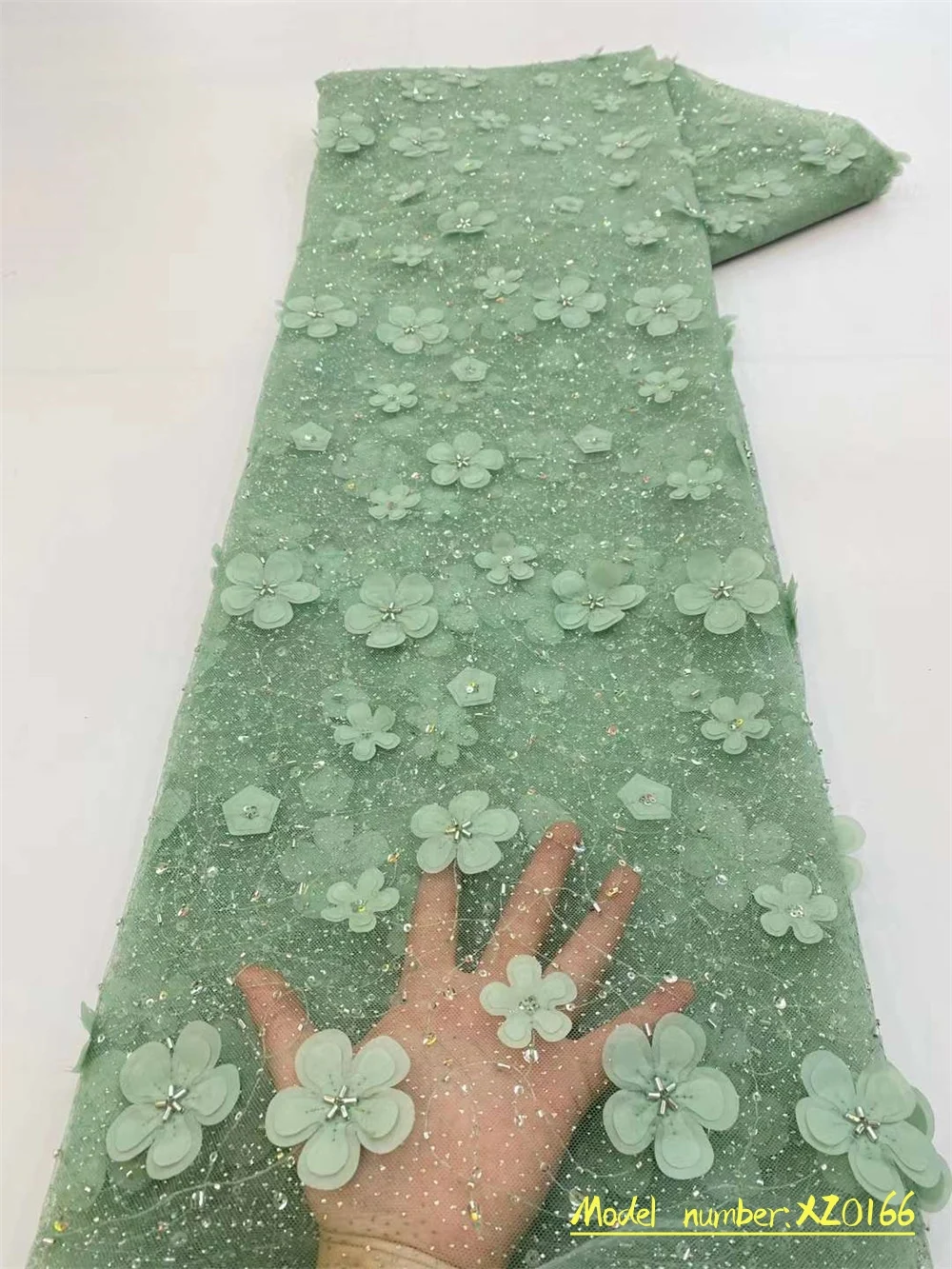 Африканска плат с 3D цветя Tolex, 5 ярда 2023, благородна лейси плат, расшитая пайети, френска нигерийская лейси плат за сватба