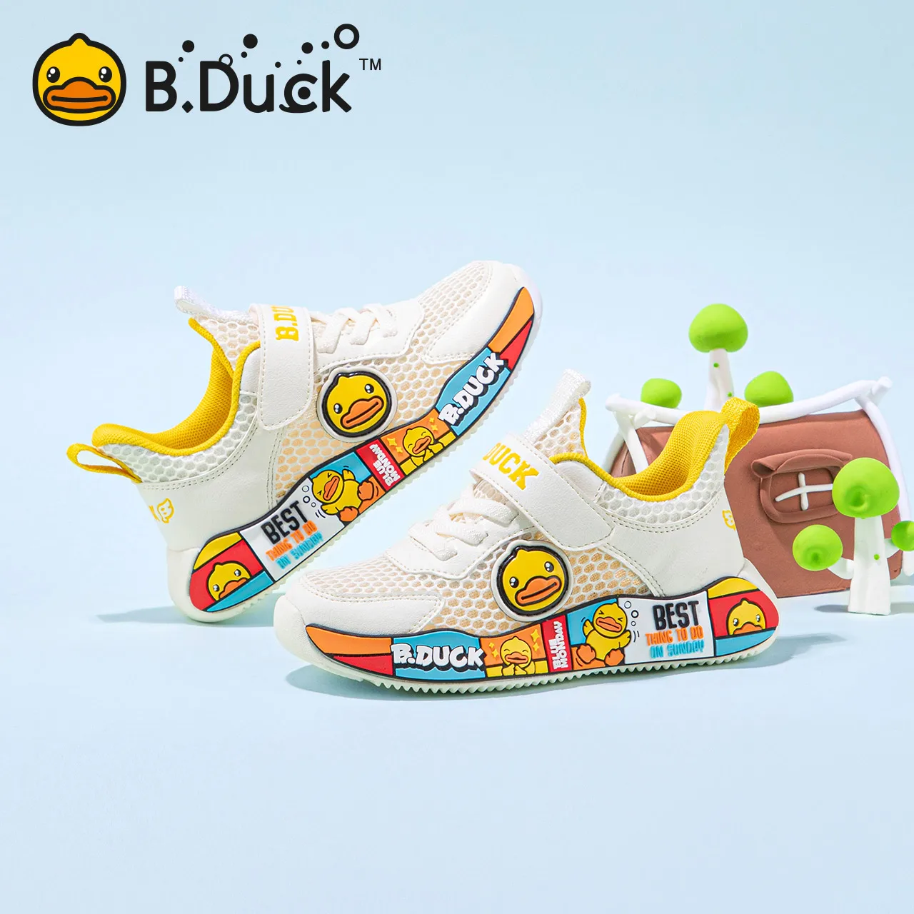 Б. Duck Детски спортни обувки, обувки за бебета подметка, обувки за момичета и момчета, детски обувки, дишаща маратонки с мрежа, модни детски обувки