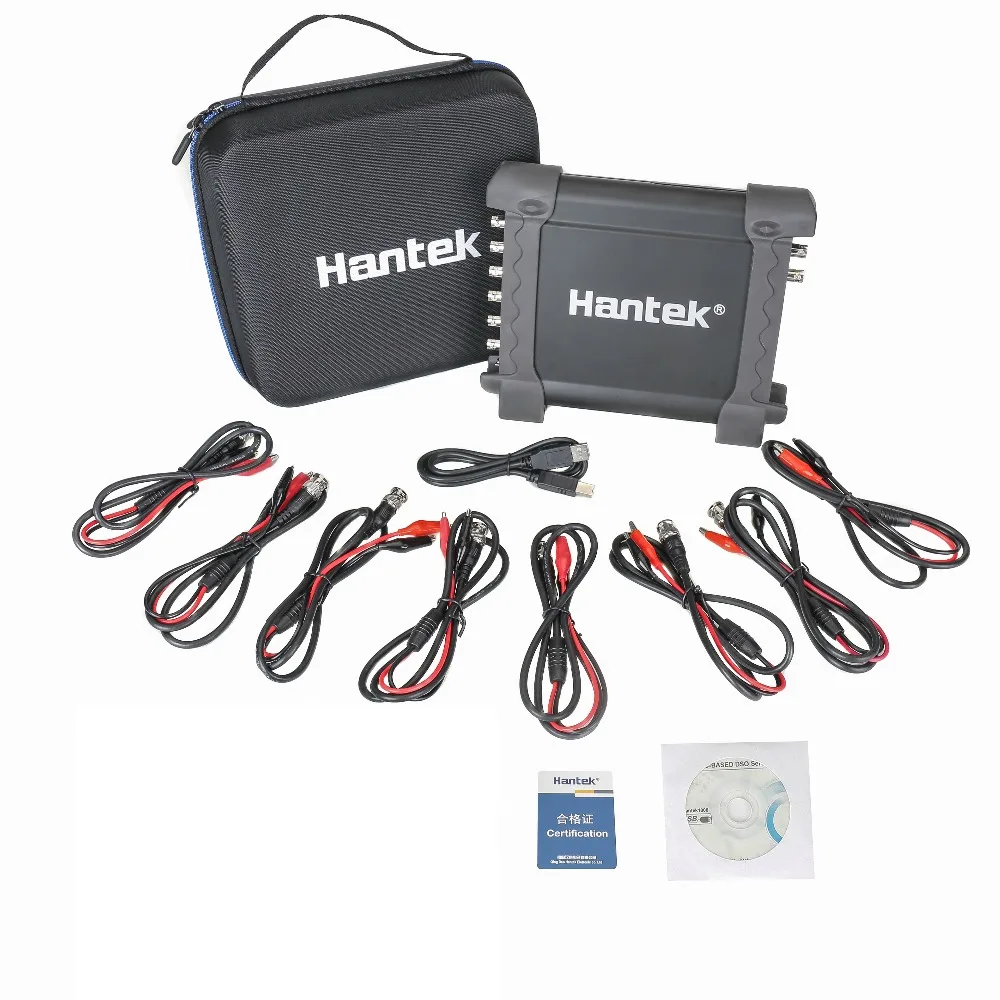 Виртуален Осцилоскоп Hantek 1008A PC USB 8-канален Авто Диагностика Автоматично Мерник/Генератор DAQ 2,4 MSa/s Дълбочина на 4K Интерфейс USB 2.0