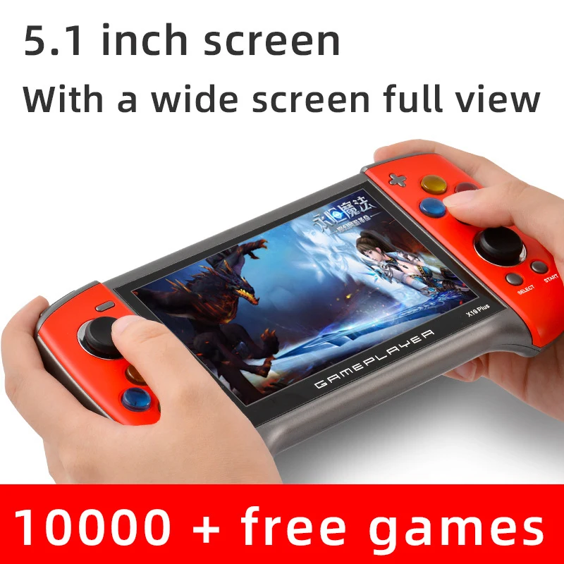 Геймпад X19 Plus Portable ретро Игрална конзола с 5,1-инчов Голям екран Поддържа Ностальгическую игрова конзола PS1 GBC MD GBC