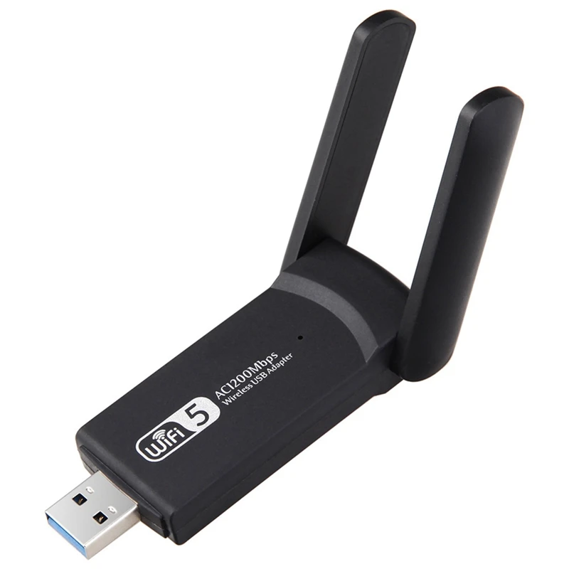 ГОРЕЩО-1200 Mbps Wifi5 USB адаптер 5G/2,4 Ghz USB3.0 Wi-Fi Ключ Безжична мрежова карта, 802.11 Ax Безжична мрежова карта