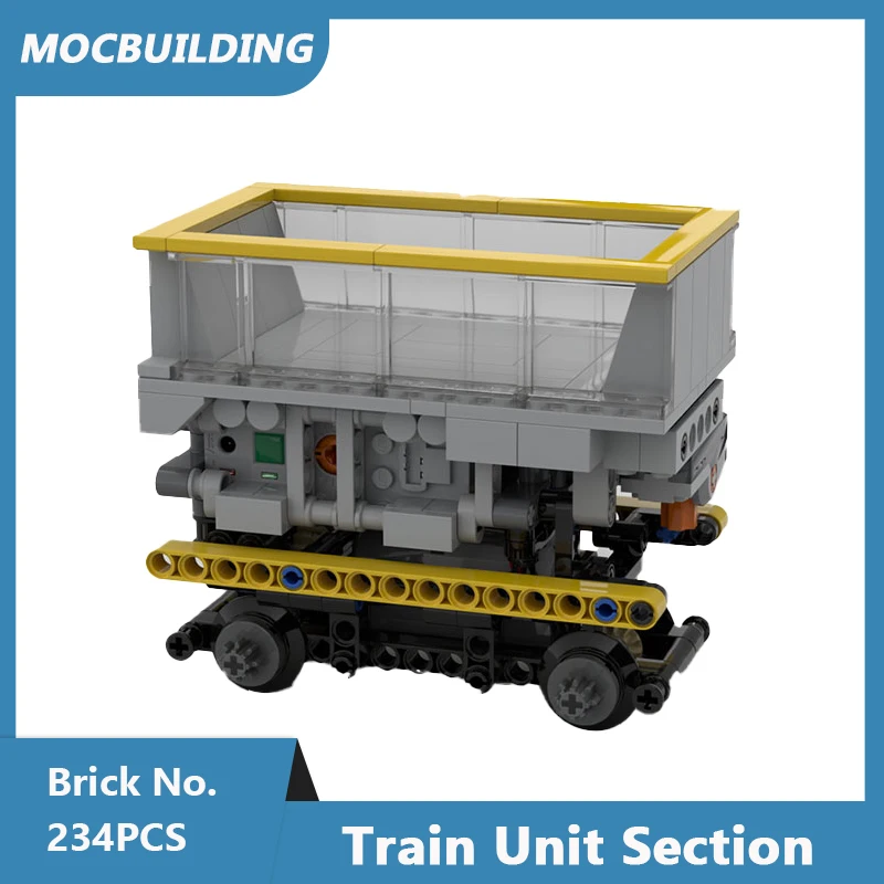 Градивните елементи на MOC, модели секции влакове, събрани със собствените си ръце тухли, образователни, креативни, превозни серия, играчки, подаръци 234 бр.