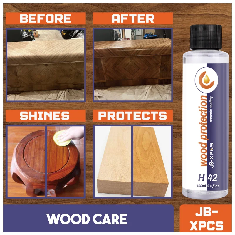 Грижи за дървото, за полиране на мебели, възстановява блясъка и защитава нанокристаллический восък за шкафове, столове, маси, почистване на дома JB-XPCS H42