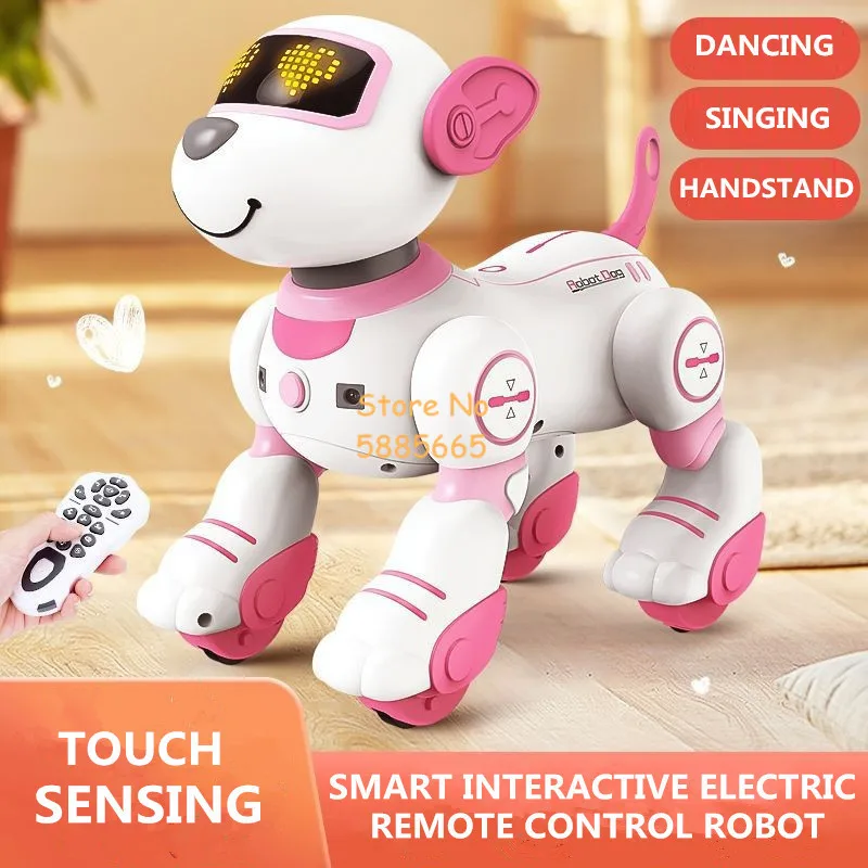 Д-умен докосване на дистанционното управление Роботът-куче Модел Follow Mode Handstand Stunt Dance $ Пей Program Радиоуправляемая домашно куче Детска играчка