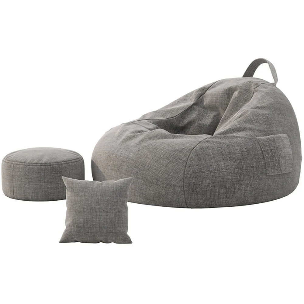Диван чанта 70x80cm Мебели за дневна за един човек от дишаща futon бельо, подвижни и моющийся диван за почивка