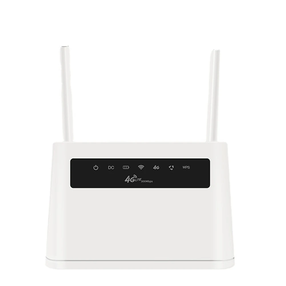 Домашен 4G Рутер WiFi Рутер 300 Mbit/s 4G LTE Безжичен Рутер с Вграден Слот за Поддръжка на Макс. 32 Потребители APN (штепсельная щепсел САЩ)