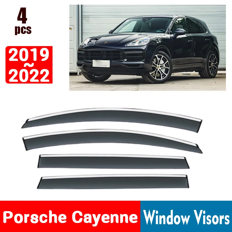 ЗА Porsche Cayenne 2019-2022 Прозорец Очила за Защита От Дъжд на Прозореца Дъждобран Дефлектор Тента Щит Вентилационна Защита Покритие на Капака Козирка