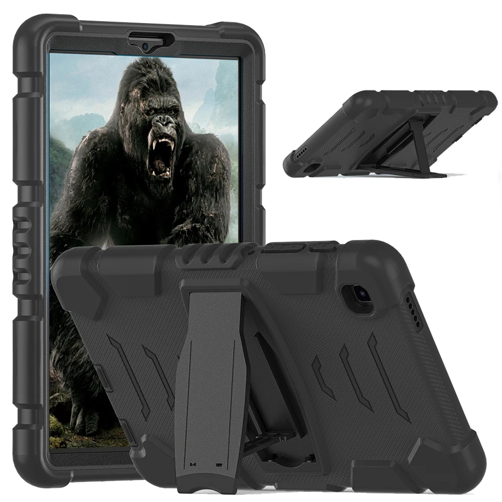 За Samsung Galaxy Tab A7 Lite 8,7 см 2021 SM-T220 SM-T225 Калъф За деца Сейф устойчив на удари Твърд PC Силикон Хибриден Калъф-Стойка За таблет