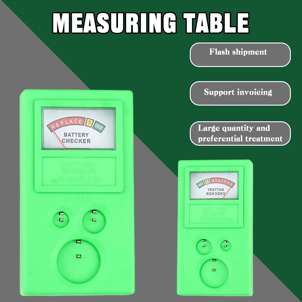 Измерител на зареждане на батерията зелен бутон, висококачественият домакински детектор на мощности за ремонт часа