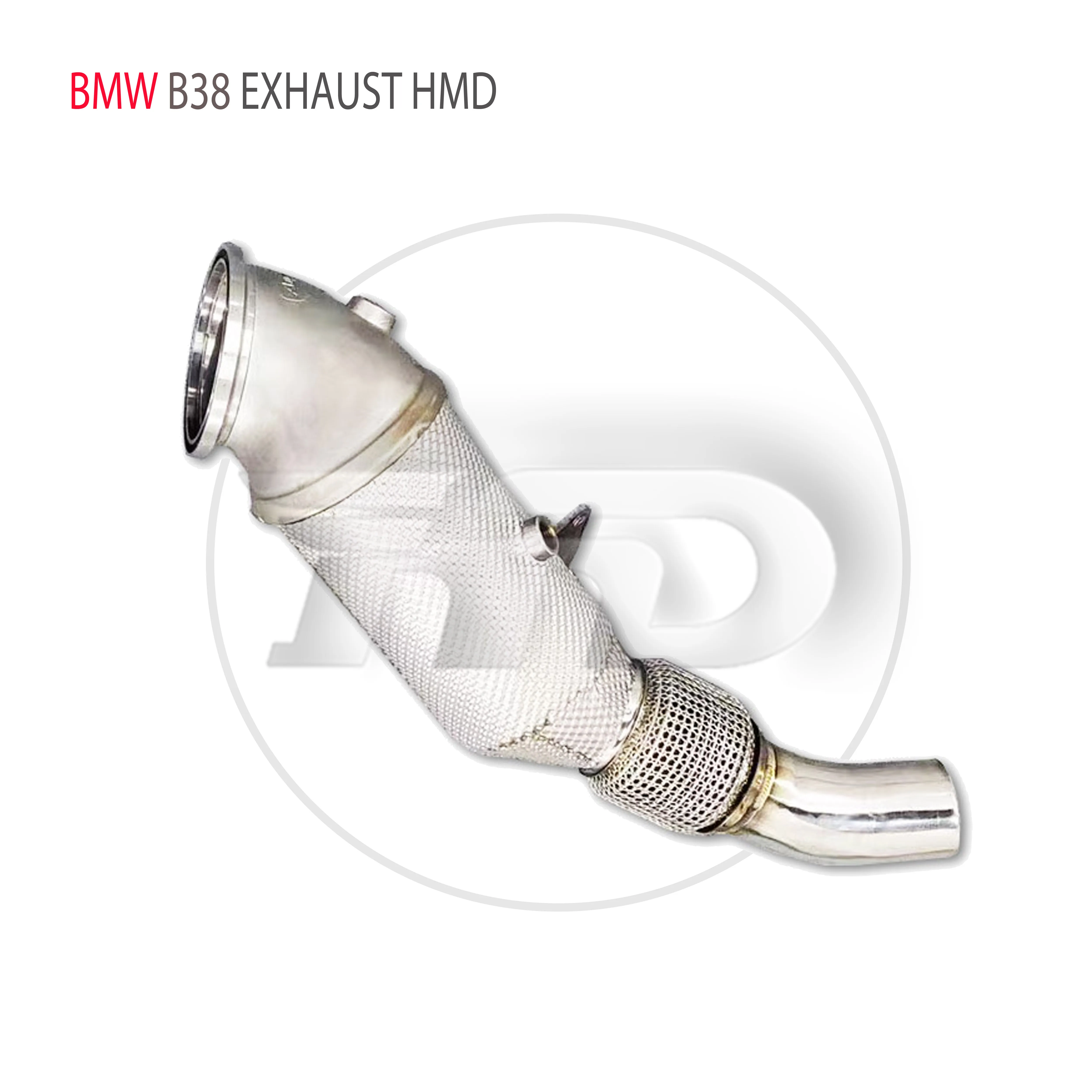 Изпускателната система е от неръждаема стомана HMD, високоефективна канализация тръба за BMW X2 20i F39 B38, автомобилни аксесоари, 1,5 T