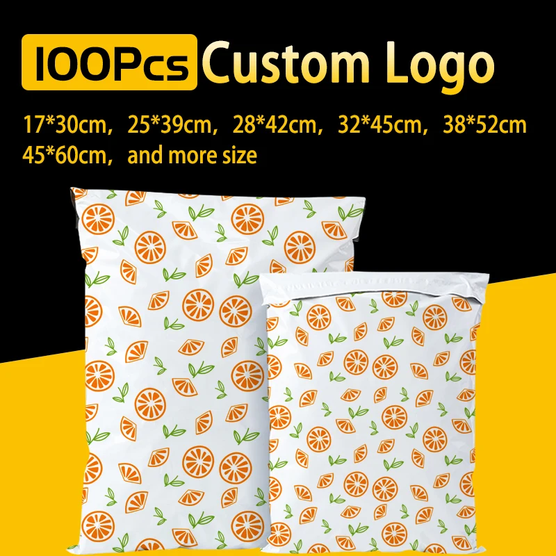 Индивидуални Пощенски Пакети За Опаковане На Продукти На Жълти Листа Лимон Cartoony Плик За Изпращане На Пратката Доставка На Стоки За Малкия Бизнес