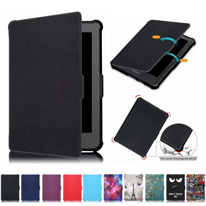 Калъф за Pocketbook 616 632 627 ултра тънък Умен Калъф от Изкуствена кожа и Мек TPU За PocketBook Touch Lux 4/Basic Lux 2 Cover Case