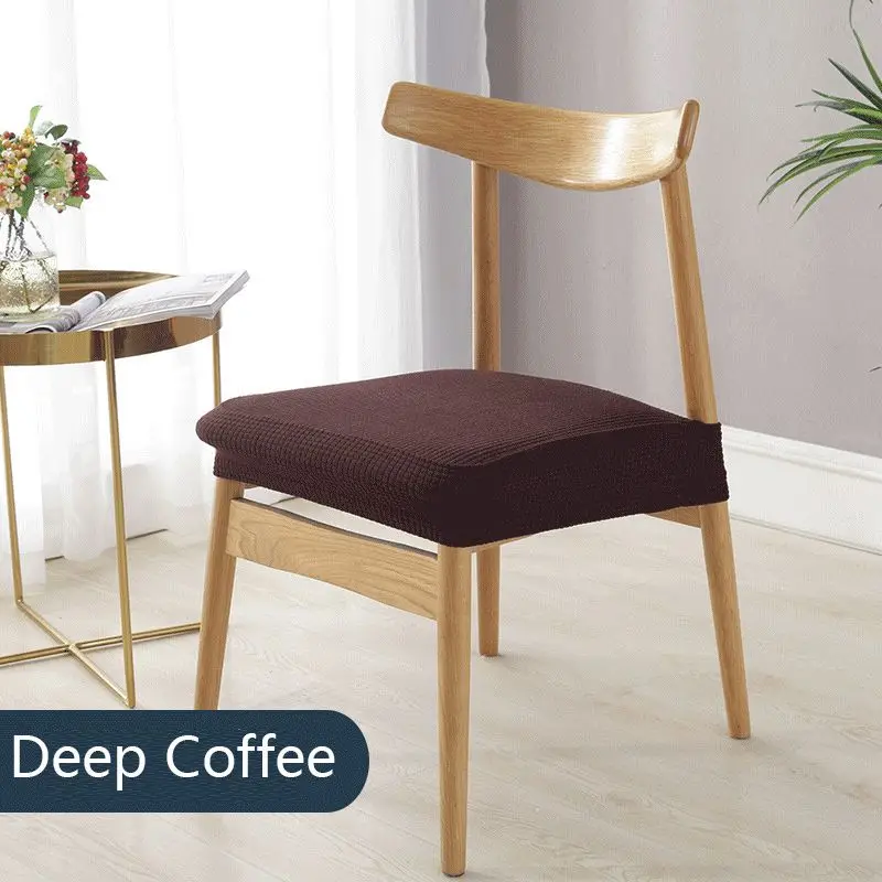 Калъф за стол, разрязващи калъфи за табуретов, текстилен калъф за седалка, водоустойчив плат, многоцветен, прост, модерен, еластични
