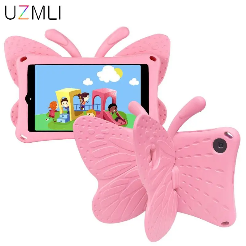 Калъф за таблет Samsung Galaxy Tab A 10.1 SM-T510 SM-T515 Сладко Kids 3D Butterfly Противоударная Поставка от пяна EVA Защитен Калъф