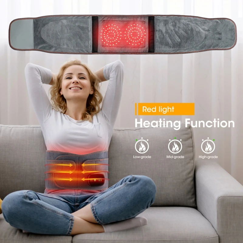Колан бандаж, поддържащ колан, масажор за корема, гърба, загряващ долната част на гърба, лумбална отдел