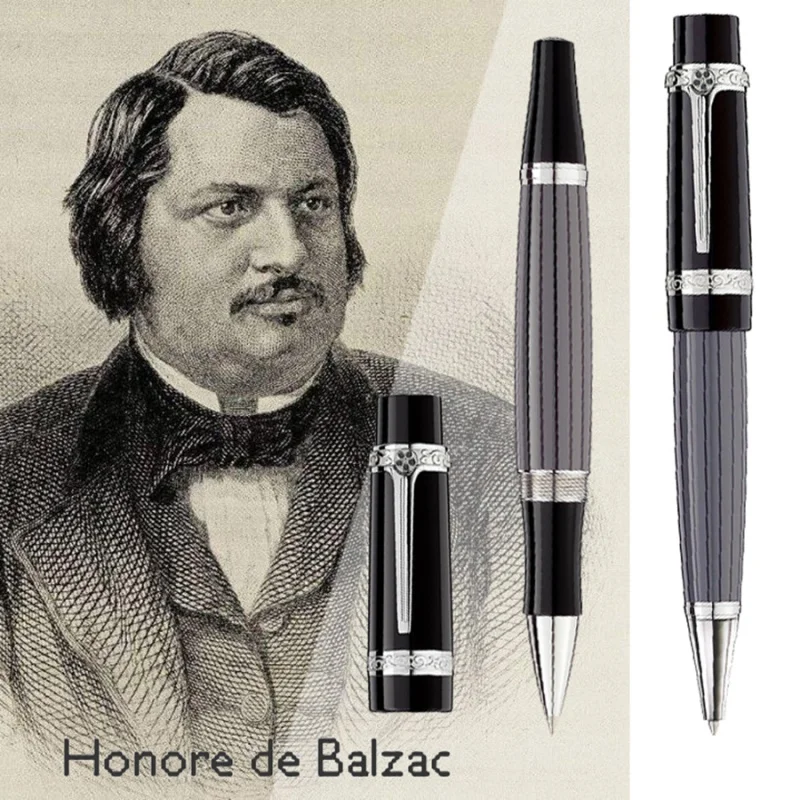 Луксозна химикалка писалка MB Roller Оноре Дьо Балзак офис и училищни консумативи, с автограф на колпачке дръжки