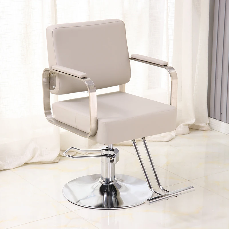 Луксозни фризьорски столове на колела, педикюрные козметични реколта фризьорски столове, регулируеми търговски мебели Cadeira Barbeiro YQ50BC
