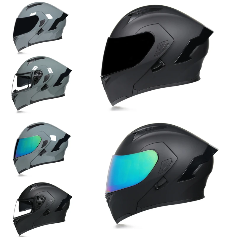 Многофункционална мотоциклет шлем, полнолицевой каска, ретро-мотоциклетни каски за каране на мотоциклет, износоустойчиви ретро-каски