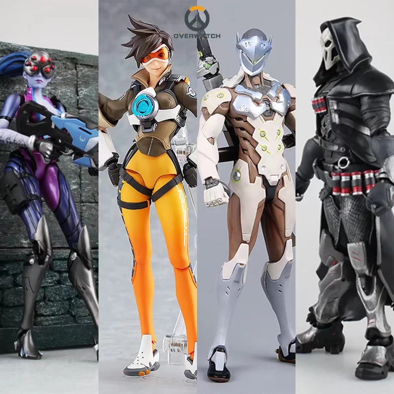 На разположение са 100% оригинални фигурки Overwatch Figma OW2 Genji Widowmaker, аниме-статуетка, PVC са подбрани модел, играчки, бижута