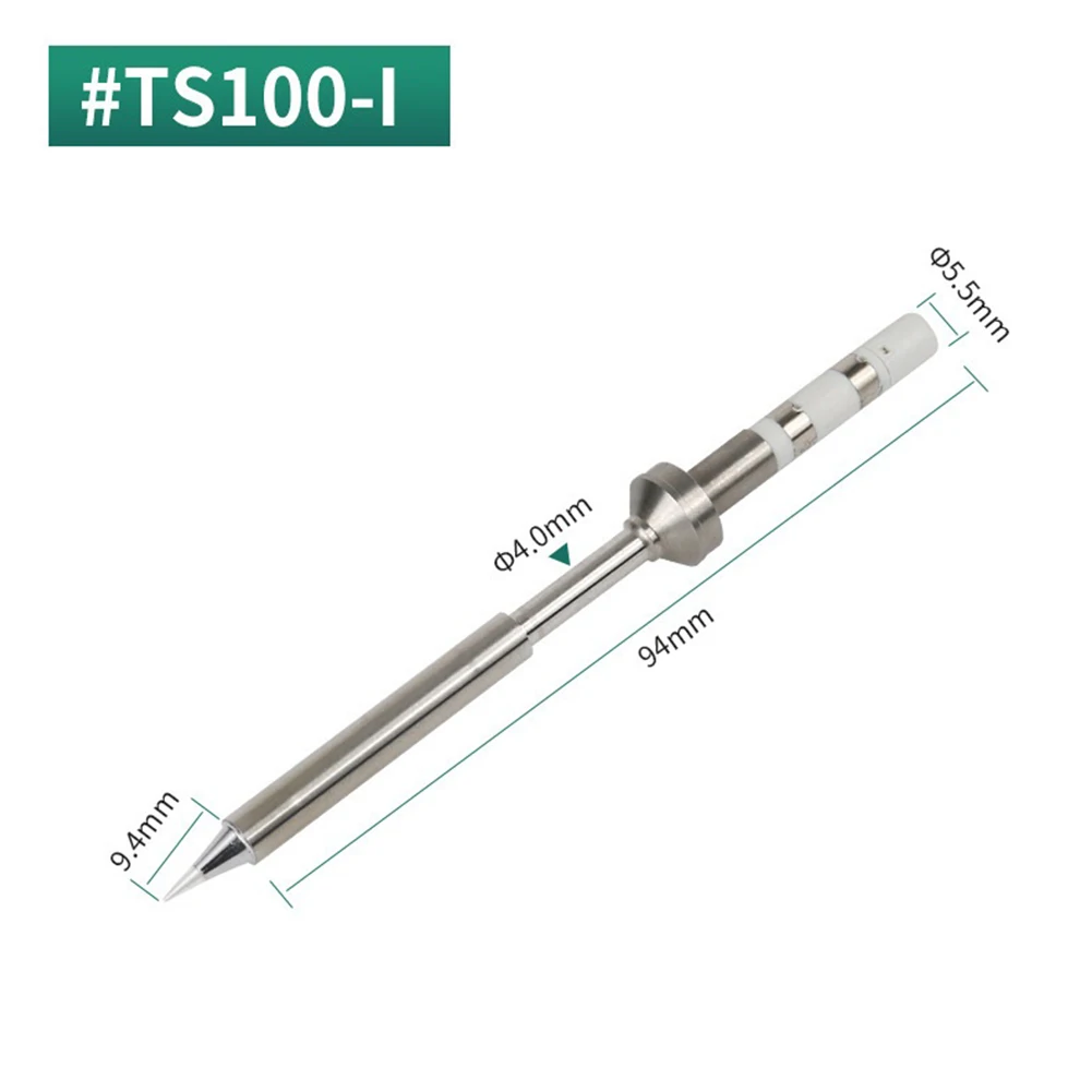 Накрайници за паяльника Материали от мед и желязо Уши за паяльника TS100 не съдържат олово и трайни 10 сменяеми размери