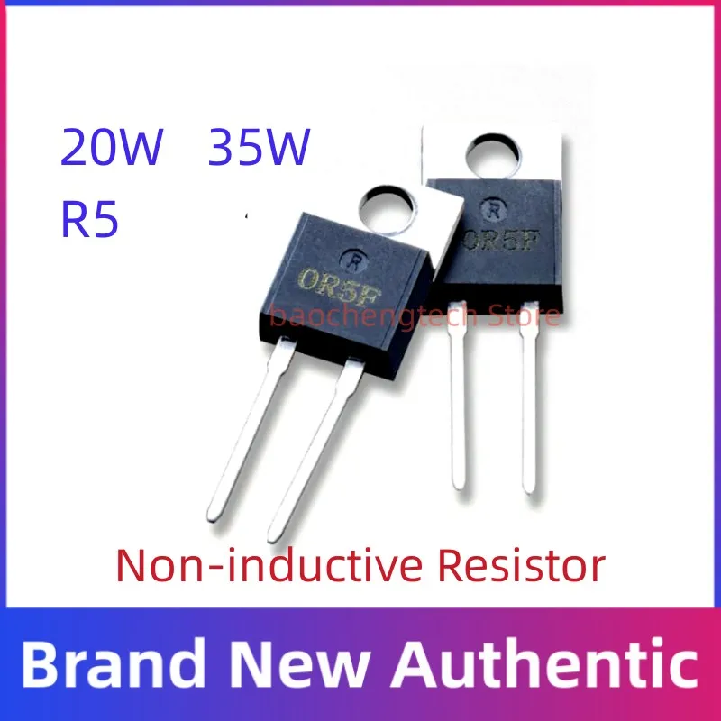 Неиндуктивный резистор RTP20 1% 20 W 35 W R5 Силови Филм Резистори 35 W 0.5ohmsRTP35