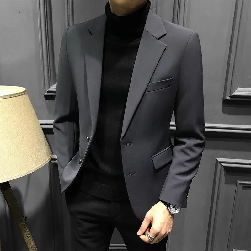 Нов Мъжки костюм, Сако, Подходящ за Бизнес стил за Почивка, Оборудвана Красив Мъжки Костюм, за най-добрият човек, Сако, Мъжки Блейзери 자켓 남자 명품