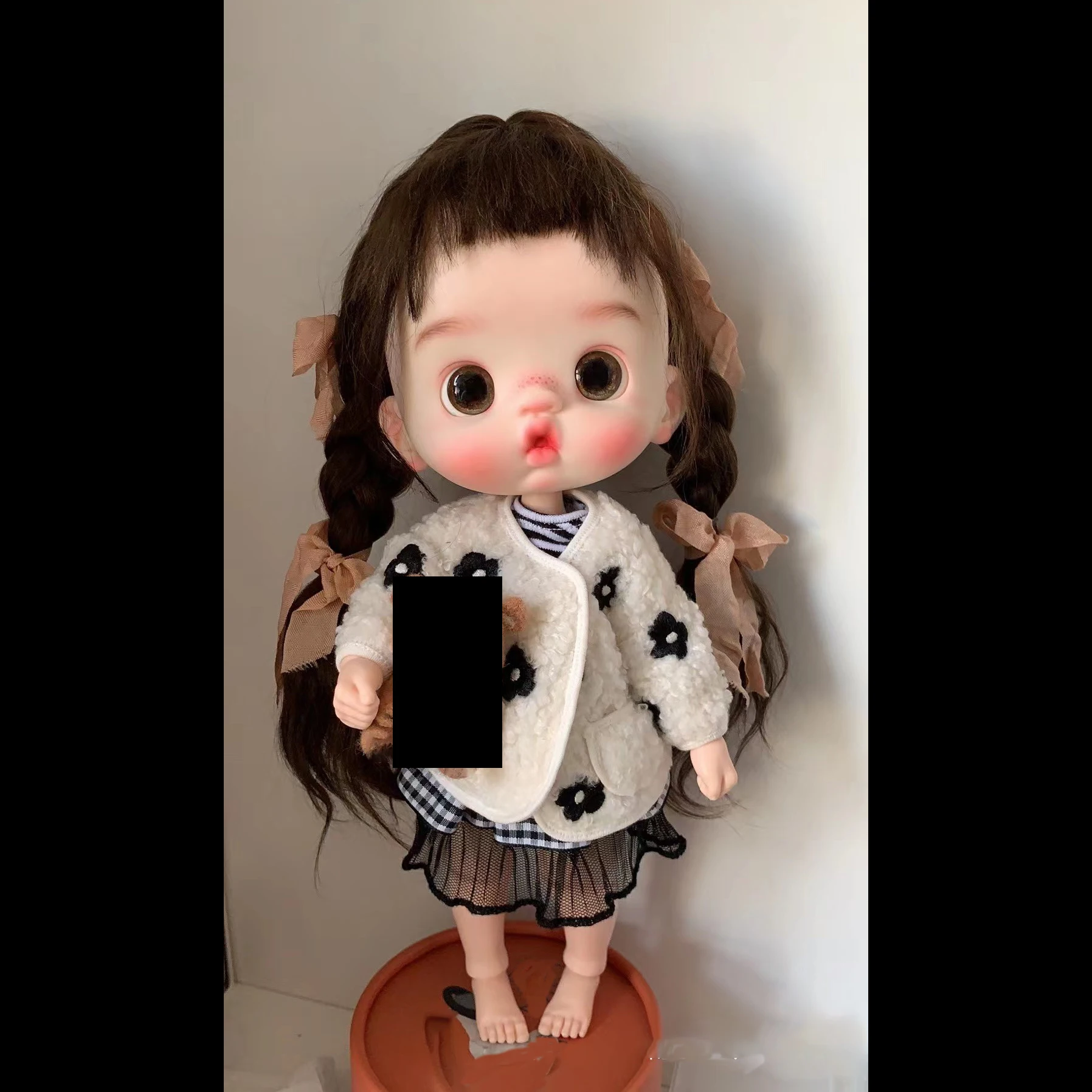 Нова кукла 1/6 BJD с голяма глава, без грим, материал, смола, аксесоари за кукли, подвижната кукла за момичета, подаръци