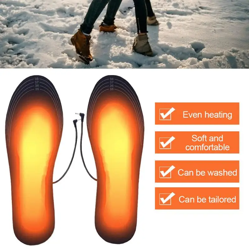 Отопление накладки акумулаторна електрическа USB с топъл Стелки стелки топлинна топло за краката на открито лов, риболов, туризъм