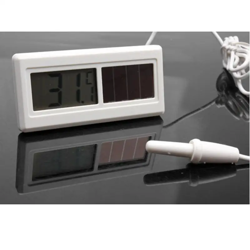 Питейна водоустойчив LCD сензор за слънчева дигитален термометър Гидротермограф с кабел 1 М Домакинство термометри
