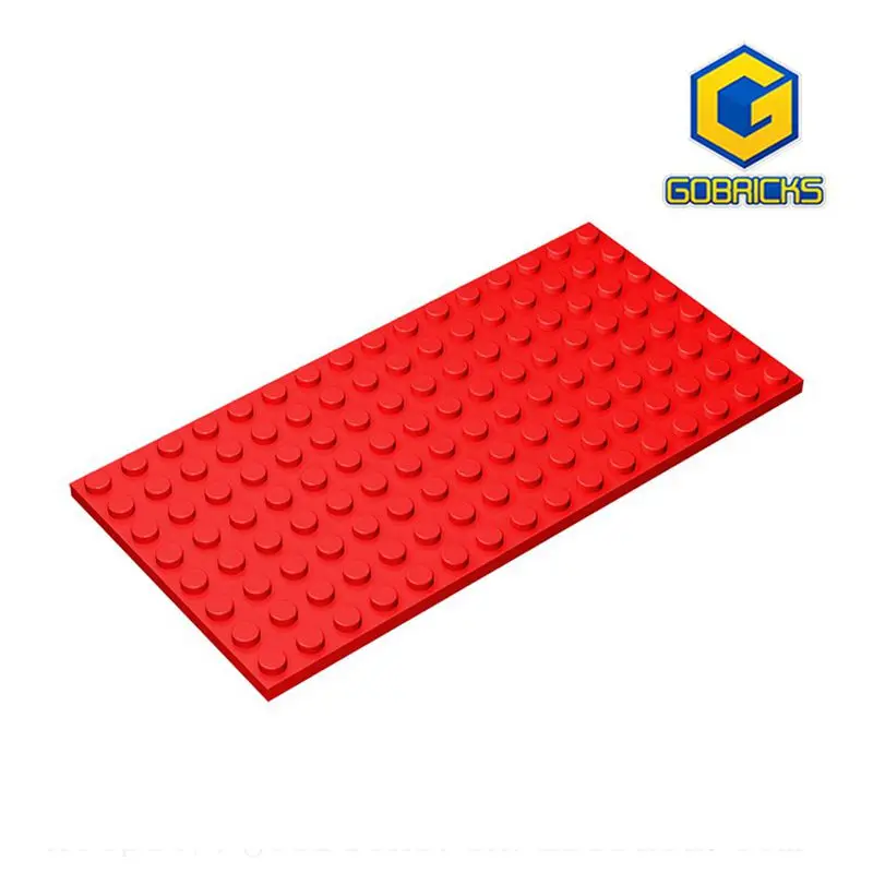 Плоча Gobricks GDS-529 8 x 16, съвместима с конструктори lego 92438 парчета, детски строителни блокове на 
