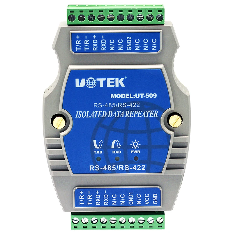 Промишлен ретранслатор UOTEK RS-485 RS-422 RS485 RS422 с оптична изолация UT-509